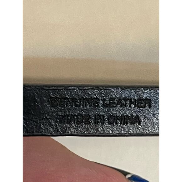 J. Crew Factory Italian Calf Hair thin Belt Small Animal Print Genuine Leather - Picture 10 of 12